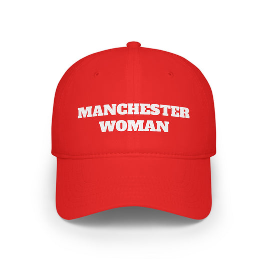 Manchester Woman Low Profile Cap, Casual Hat for Women, Summer Accessory, Gift for Sports Lovers, Trendy Everyday Wear