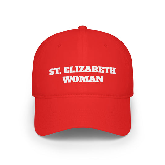 St. Elizabeth Woman Low Profile Baseball Cap, Red Cap, Gift for Women, Religious Hat, Church Accessories, Everyday Wear
