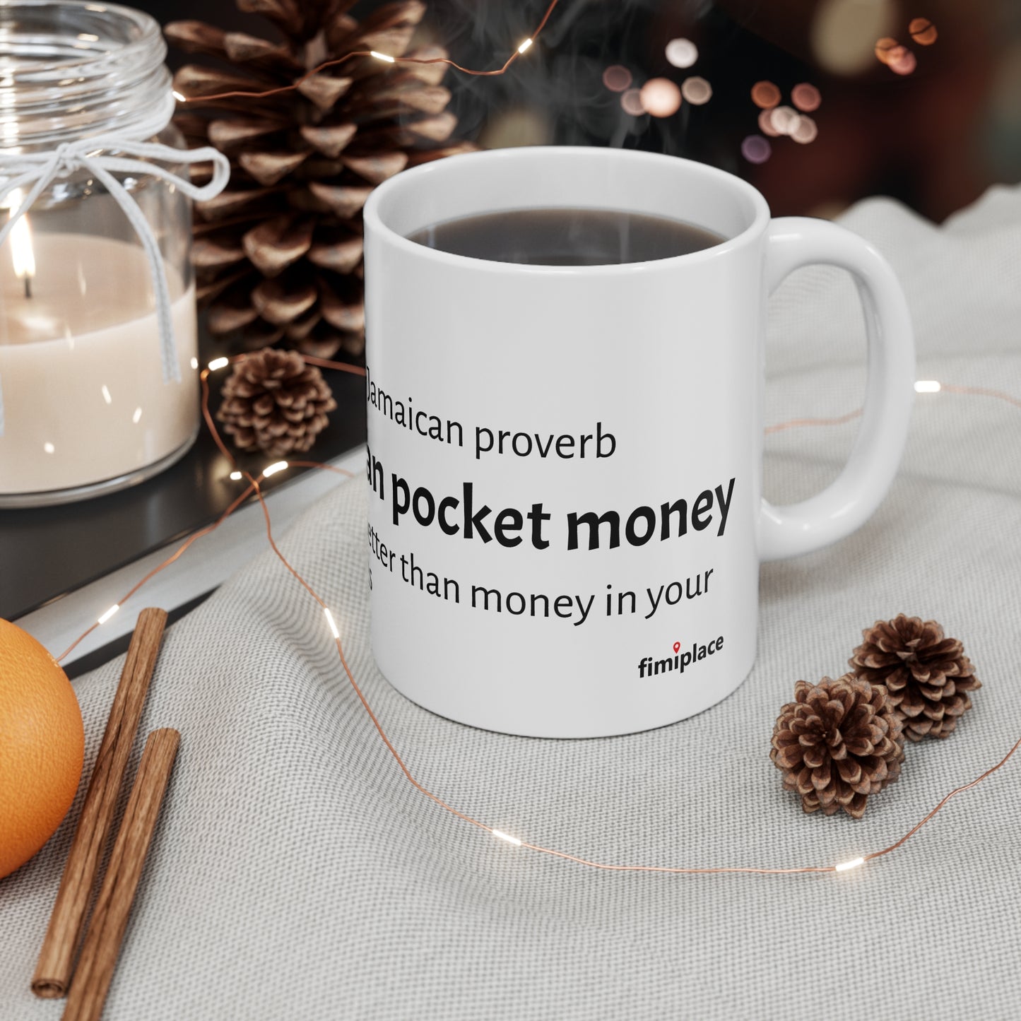 Friendship Mug, Jamaican Proverb Coffee Cup, Thoughtful Gift, Best Friend Present, Unique Tea Mug, Motivational Drinkware