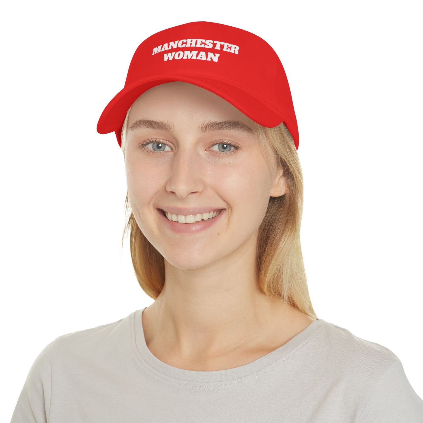 Manchester Woman Low Profile Cap, Casual Hat for Women, Summer Accessory, Gift for Sports Lovers, Trendy Everyday Wear