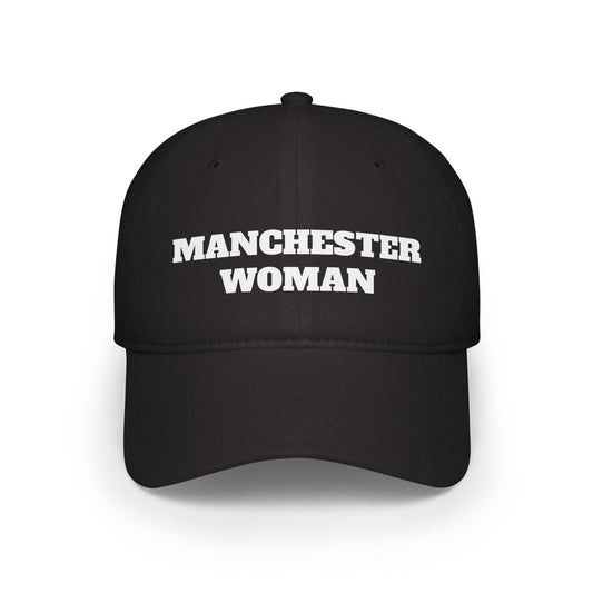 Manchester Woman Low Profile Cap, Casual Hat for Women, Summer Accessory, Gift for Sports Lovers, Trendy Everyday Wear