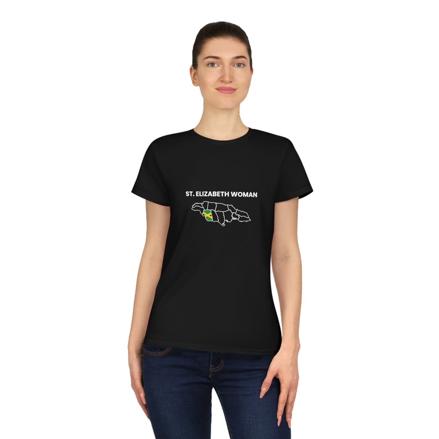 GILDAN TEST St. Elizabeth Woman Cotton T-Shirt, Women's Tee, Tropical Vibe, Gift for Her, Casual Wear, Local Pride Shirt