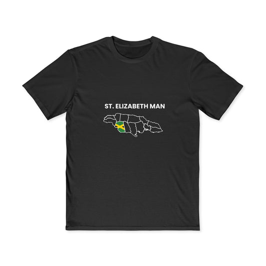 Men's Graphic T-Shirt, St. Elizabeth Man Tee, Jamaican Pride Shirt, Perfect Gift for Men, Casualwear for Every Occasion