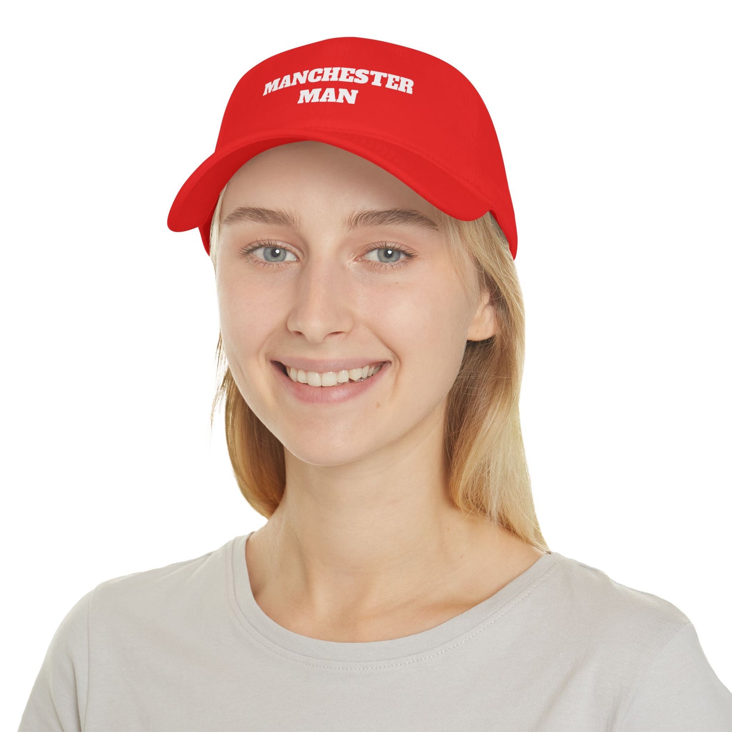 Manchester Man Low Profile Baseball Cap | Adjustable Hat for Sports, Casual Wear, Gifts, Outdoor Activities, Trendy Accessories