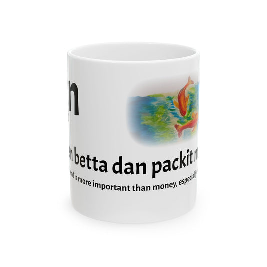 Vibrant Fish Art Mug, Colorful Ceramic Coffee Cup, Unique Gift for Fish Lovers, Home Decor, Nature Enthusiasts, 11oz, 15oz